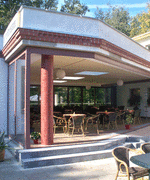 Überdachung Terrasse Bergrestaurant Schwedenstein